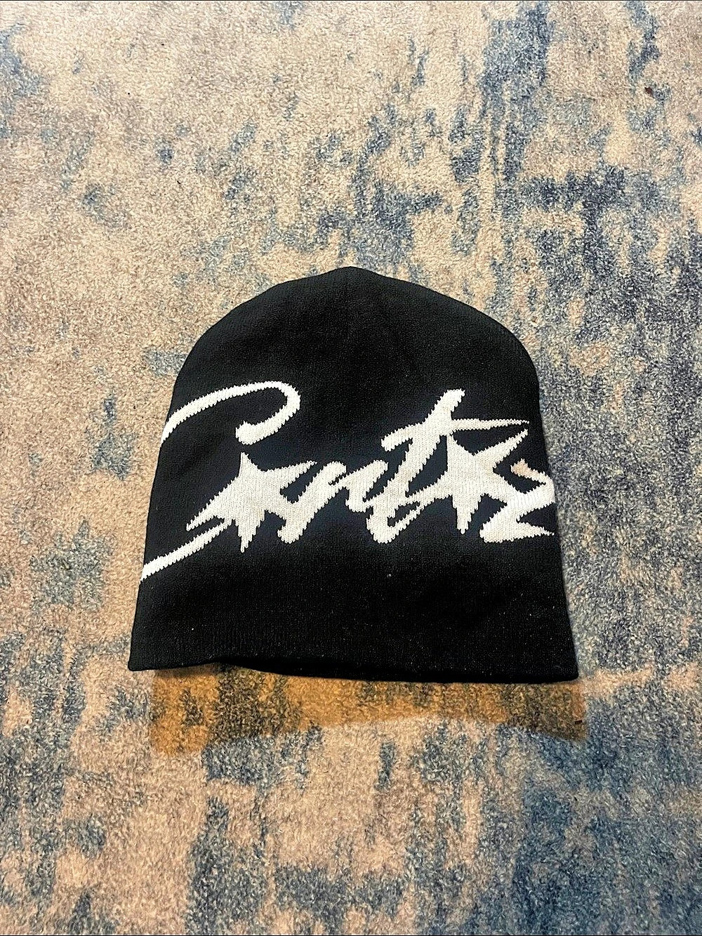 Corteiz Allstar Beanie Black & White